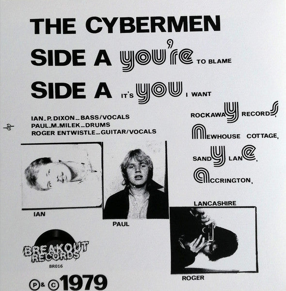 CYBERMEN, THE (ザ・サイバーメン) - You're To Blame / It's You I Want (Italy 限定再発 7"/ New) '79年2ndシングル!