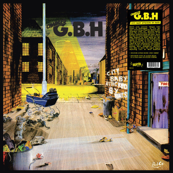 Charged G.B.H (チャージド G.B.H) - City Baby Attacked By Rats (イタリア 「正規」限定再発 LP/ New)60×40cmの折りたたみビッグポスター付き!