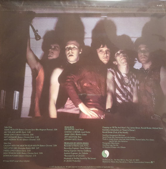 DEAD BOYS (デッド・ボーイズ) - Young Loud And Snotty (German 限定リプロ再発 LP/ New) '77年ファーストアルバム!