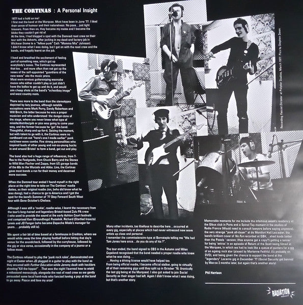 CORTINAS, THE (ザ・コルティナズ) - Defiant Pose : Singles & Demos 1977 1978 (Italy 100枚限定「イエローヴァイナル」LP / New) シングル&デモ・コンピ !