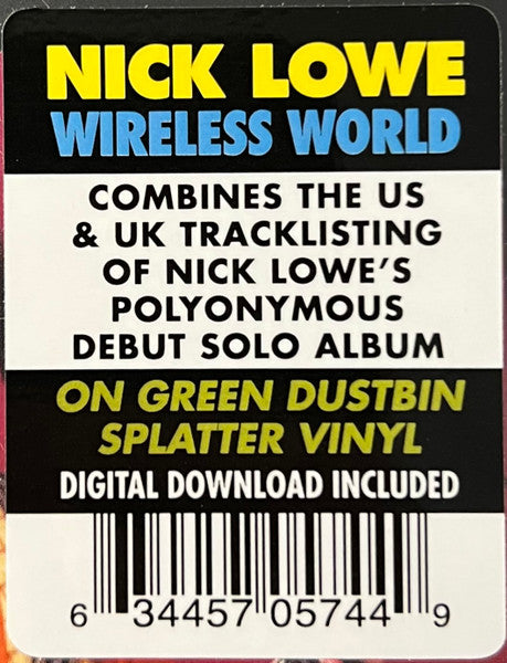 NICK LOWE (ニック・ロウ) - Wireless World (US 2022 RSD 限定「グリーン& ブラック・マーブル・ビニール 」LP+DLコード/ New) ソロ1stソロアルバムの別ヴァージョン