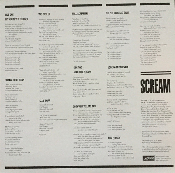 SCREAM (スクリーム) - This Side Up (US 2023年限定再発「ブルーヴァイナル」 LP / New)