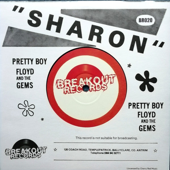 PRETTY BOY FLOYD And The Gems (プリティ・ボーイ・フロイド&ザ・ジェムズ) - Sharon / The Instigator (Italy 限定再発 7"/ New)