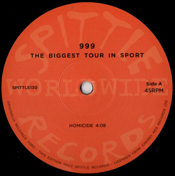 999 (ナイン・ナイン・ナイン) - The Biggest Tour In Sport (Italy 限定プレス再発 LP/ New)