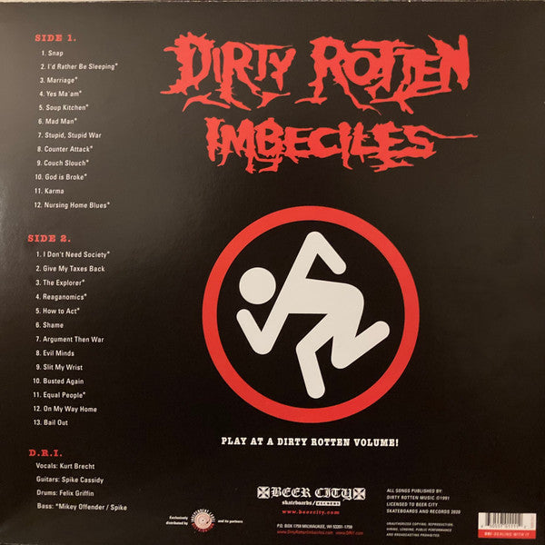 D.R.I. (Dirty Rotten Imbeciles) - Dealing With It! (US 「正規」限定プレス再発 LP / New) '85年ファーストアルバム!