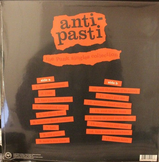 ANTI-PASTI (アンティ・パスティ) - The Punk Singles Collection (UK 正規再発「限定レッドヴァイナル」LP/ New) 17曲入りコンピレーション!