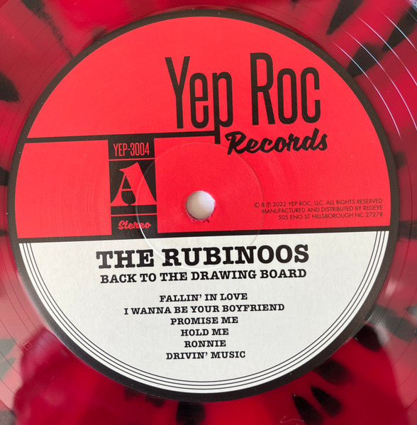 RUBINOOS, THE (ザ・ルビナーズ) - Back To The Drawing Board (US RSD ブラックフライデー 2022 限定再発ルビー&ブラックス・プラッターヴァイナル LP/ New)
