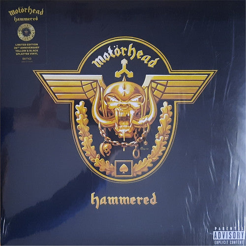 MOTORHEAD (モーターヘッド) - Hammered (EU 「正規」20周年記念再発「限定 黄/黒スプラッターヴァイナル」LP/ New) '02年16枚目アルバム!