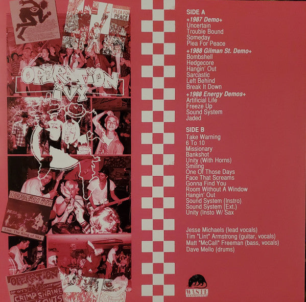 OPERATION IVY (オペレーション・アイヴィー) - Learn To Dance The Geek With The... Operation Ivy: The Demos 1986-1988 (EU 限定プレス LP/ New) デモ音源集!