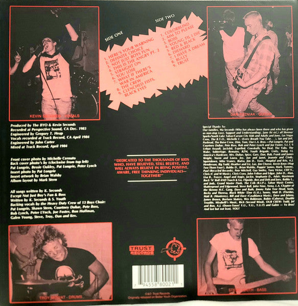 7 SECONDS (セブン・セカンズ ) - The Crew : DX Edition (US 1,000枚限定再発「白/黒/赤スプラッターヴァイナル (DXエディション)」LP/New)