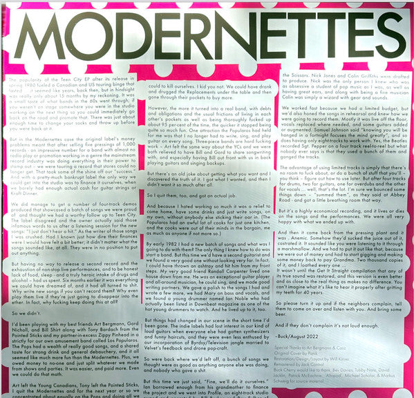 MODERNETTES (モダネッツ) - Eighty Eighty Two (US 限定「ピンクスプラッターヴァイナル」 LP/ New)