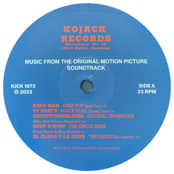 O.S.T. (US パンク、ハードコア・サントラ) - Repo Man (German 限定プレス再発 LP/ New)