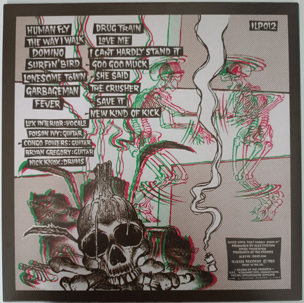 CRAMPS (クランプス) - Off The Bone (EU 限定リプロ再発「黒盤」 LP-3D印刷ジャケ/New)
