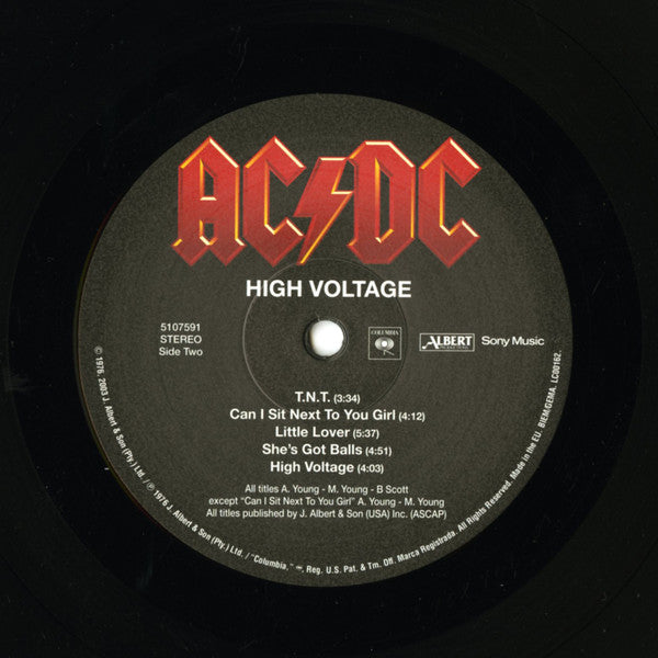 AC/DC (エーシー・ディーシー) - High Voltage (EU 限定「リマスター再発」LP/ New)