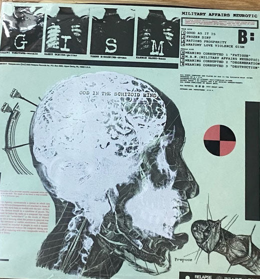 G.I.S.M. (ギズム) - M.A.N. : Military Affairs Neurotic (日本流通盤 正規再発「2,800枚限定パープルヴァイナル」 LP/New) ステッカージャケット仕様 !