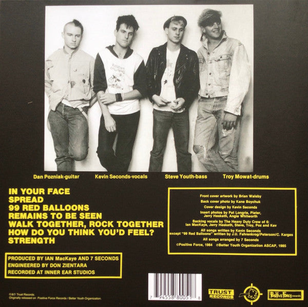 7 SECONDS (セブン・セカンズ ) - Walk Together, Rock Together (US 1,000枚限定再発「イエローヴァイナル (DXエディション)」LP/New)