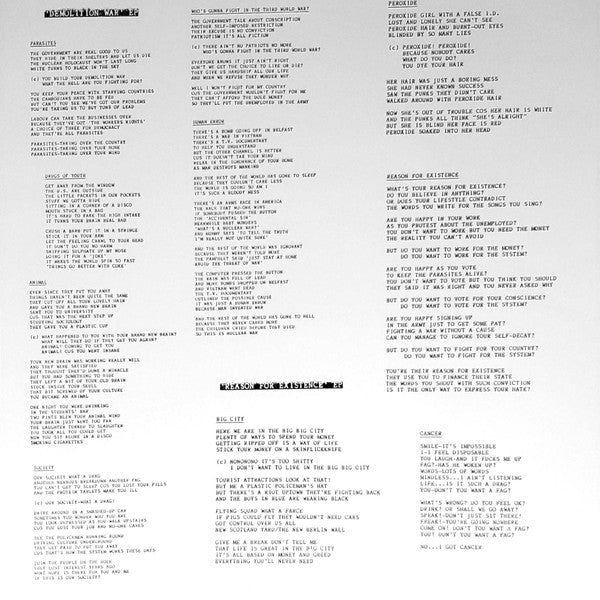 SUBHUMANS (サブヒューマンズ) - EP-LP (US 限定プレス再発 LP/ New)