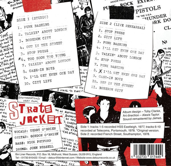 STRATE JACKET (ストラテ・ジャケット) - Punk Bashing (UK 250枚限定 LP+CD、ブックレット/ New)