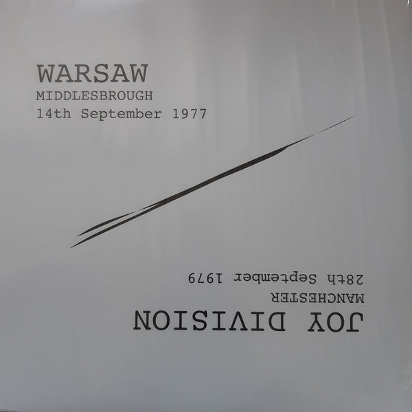 WARSAW / JOYDIVISION (ワルシャワ / ジョイ・ディヴィジョン) - Middlesbrough 14th September 1977 / Manchester 28th September 1979 (EU 限定プレス LP/ New)