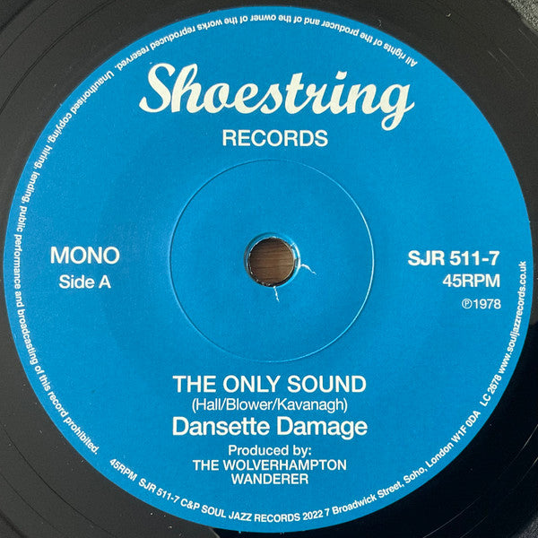 DANSETTE DAMAGE (ダンセット・ダメージ) - The Only Sound (UK 500枚限定正規再発「モノラル」7"/ New)
