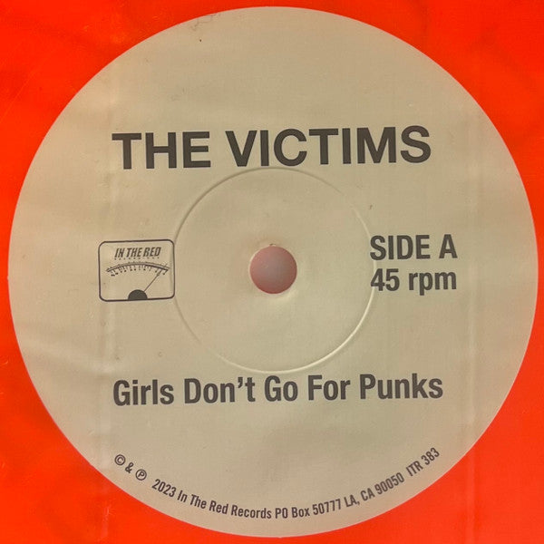 VICTIMES, THE (ザ ・ヴィクティムズ) - Girls Don't Go For Punks / Victim (OZ 75枚限定オレンジヴァイナル 7"/ New)