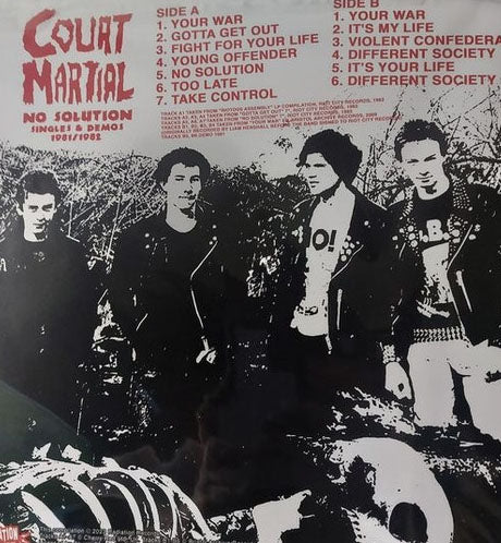 COURT MARTIAL (コート・マーシャル) - No Solution : Singles & Demos 1981 / 1982 (Italy 500枚限定再発グリーンヴァイナル LP/ New)