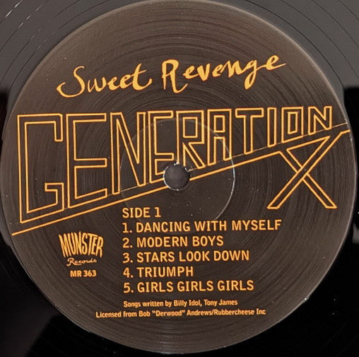 GENERATION X (ジェネレーション X) - Sweet Revenge (Spain 限定プレス再発 LP/ New)