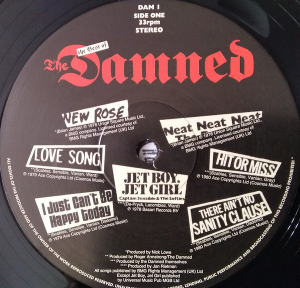 DAMNED, THE (ザ・ダムド) - Another Great Record From The Damned: The Best Of The Damned (UK 限定プレス再発 LP/ New)