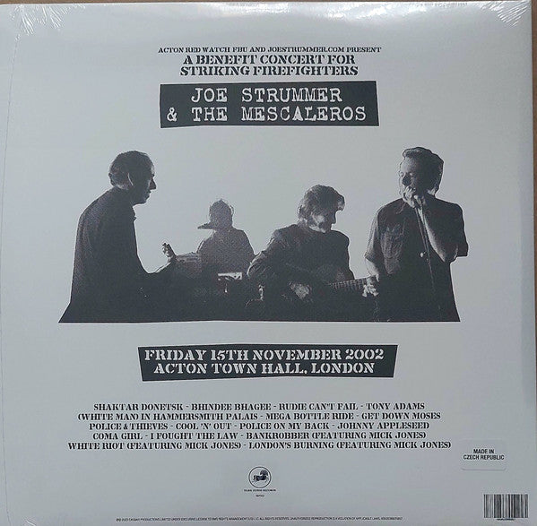 JOE STRUMMER & THE MESCALEROS (ジョー・ストラマー & ザ・メスカレロス) - Live At Acton Town Hall (US & EU 限定再発「クリアヴァイナル」2xLP/New)