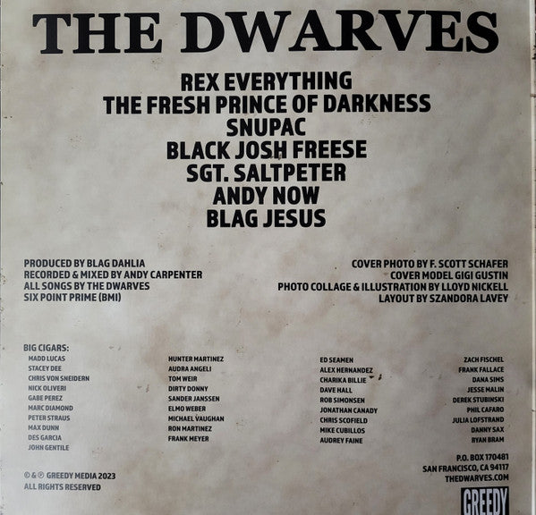 DWARVES (ドワーヴス) - The Dwarves Concept Album (US 限定「ダークブルーヴァイナル」LP/ New)