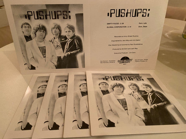 PUSHUPS (プッシュアップス) - Empty Faces / Global Corporation (Italy 限定再発 7"/ New)
