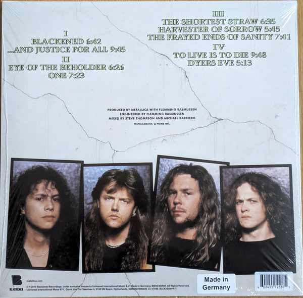 METALLICA (メタリカ) - … And Justice For All (EU 限定再発「グリーンヴァイナル」2xLP/ New)
