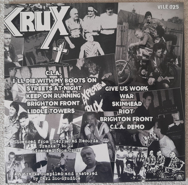 CRUX (クラックス) - C.L.A. (UK 限定「グリーンヴァイナル」LP+ポスター/ LP) 英国80's Oi!パンク!