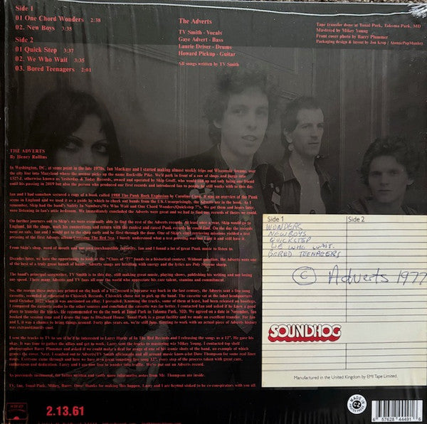 ADVERTS, THE (ジ・アドヴァーツ) - Rehearsal Tape (US 限定「レッドヴァイナル」12"/ New)