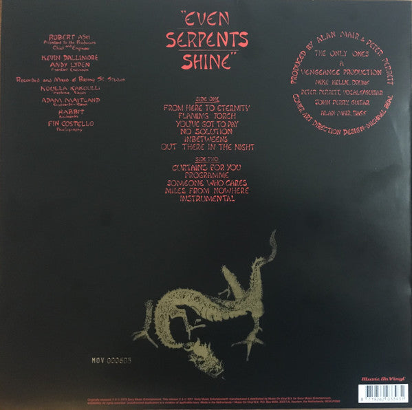 ONLY ONES, THE (ジ・オンリー・ワンズ) - Even Serpents Shine (EU 1,000枚限定ナンバリング入再発180グラム「イエローヴァイナル」LP/New) '79年セカンド!