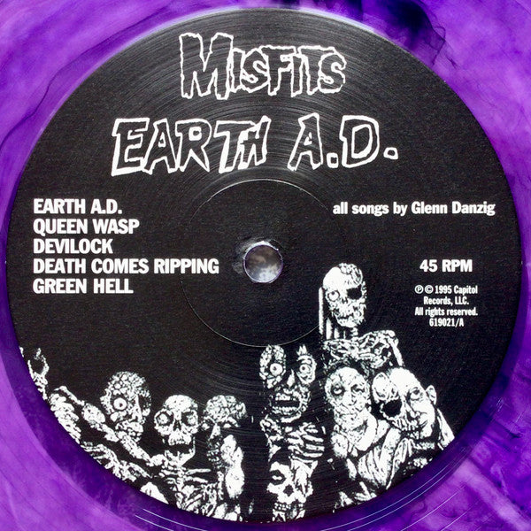 MISFITS (ミスフィッツ) - Earth A.D. / Wolfs Blood (US '24 正規再発「RSD Essential 限定パープルヴァイナル」LP/ New) '83年セカンドアルバム!