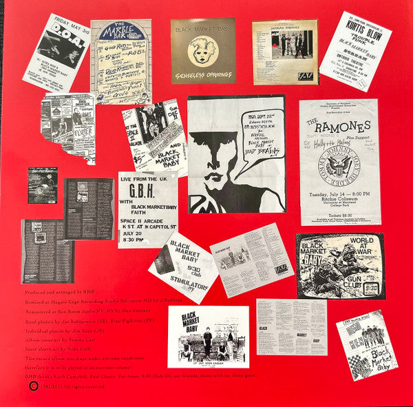 BLACK MARKET BABY (ブラック・マーケット・ベイビー) - Senseless Offerings (US「正規」 限定再発 LP/ New) '83年の唯一アルバム!