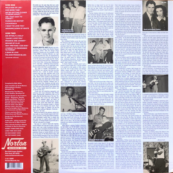 CHARLIE FEATHERS (チャーリー・フェザーズ) - Rare & Unissued Recordings Vol.1〜Wild Side Of Life (US 限定リリース LP/廃盤 New)