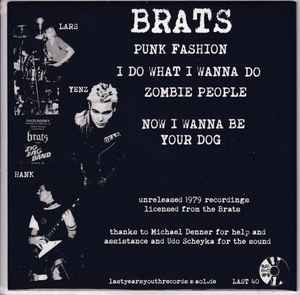 BRATS (ブラッツ) - Punk Fashion (German 200枚限定「ブラックヴァイナル」7"/ New) デンマークパンク!