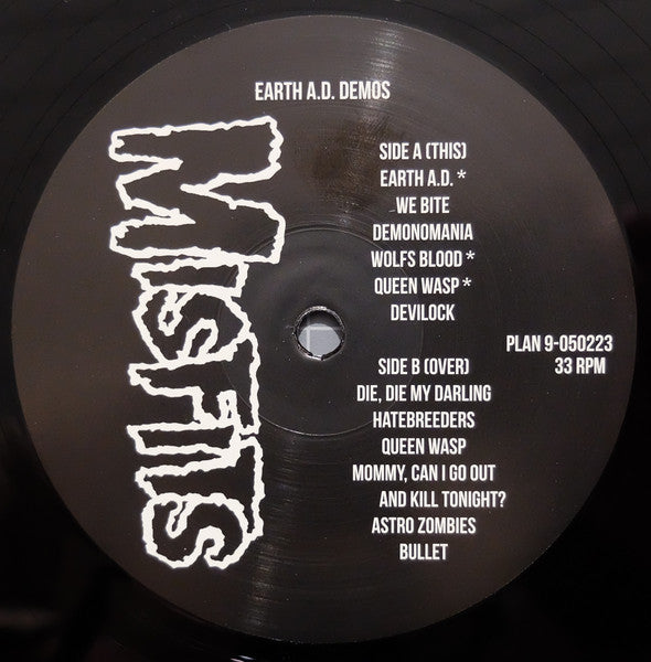 MISFITS (ミスフィッツ) - Earth A.D. Demos (EU 限定プレス再発 LP/ New) アルバム「Earth A.D.」他のデモ音源集!