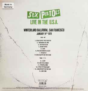 SEX PISTOLS (セックス・ピストルズ) - Live In The USA 1978 – San Francisco (EU 限定プレス「ブルーヴァイナル」LP/ New)全米ツアー3公演作「第三弾」!