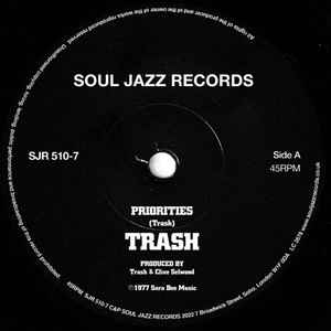 TRASH (トラッシュ) - Priorities c/w Look (UK 300枚限定「正規」再発 7"/ New) '77年ファーストシングル!