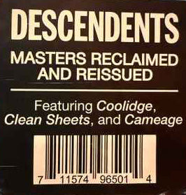 DESCENDENTS (ディセンデンツ) - Liveage! (US 限定リマスター再発 LP/ New) 解散直前ライブ!