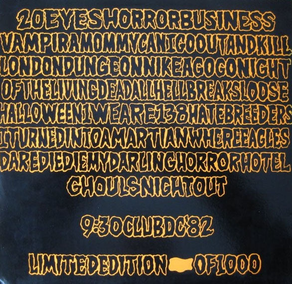 MISFITS (ミスフィッツ) - Live Night Of The Living Dead! (EU 限定プレス再発 LP/ New) '82年、ワシントンDCの9時30分クラブでのライブ !