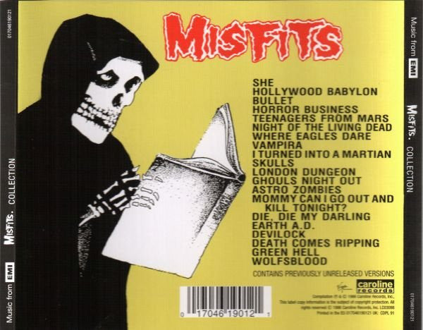 MISFITS (ミスフィッツ) - Collection 1 (EU「正規」限定再発 CD/ New) 未発表バージョン全20曲!