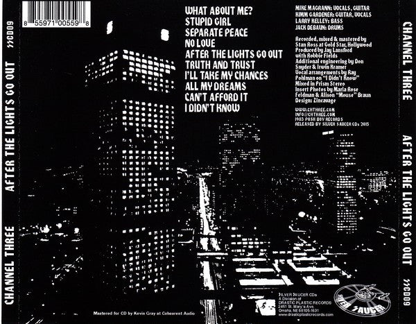 CHANNEL 3 (チャンネル・スリー) - After The Lights Go Out (US 限定プレス再発 CD/ New) '83年セカンドアルバム !