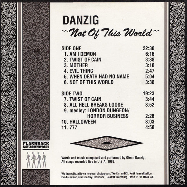 DANZIG (ダンジグ) - Not Of This World (EU 限定プレス再発 LP/ New)