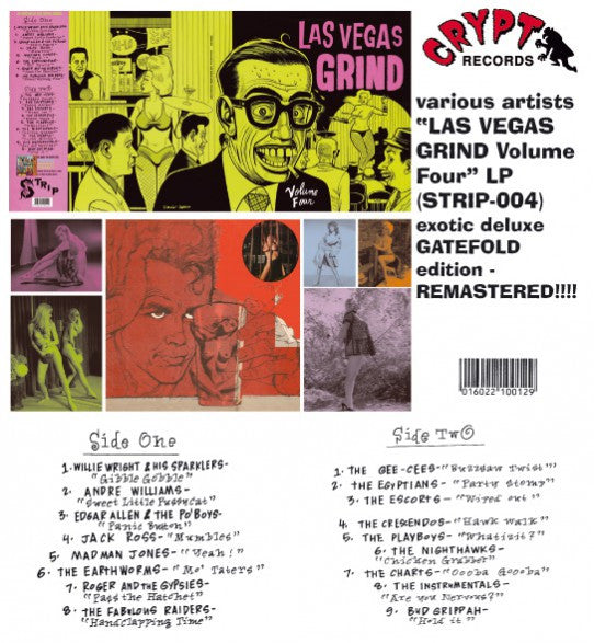 V.A. (ラスヴェガス・グラインド: エギゾティック&エロチックなロッキンナンバーコンピ)) -Las Vegas Grind Vol.4 (German 限定リマスター再発LP-新装見開きジャケ/New)