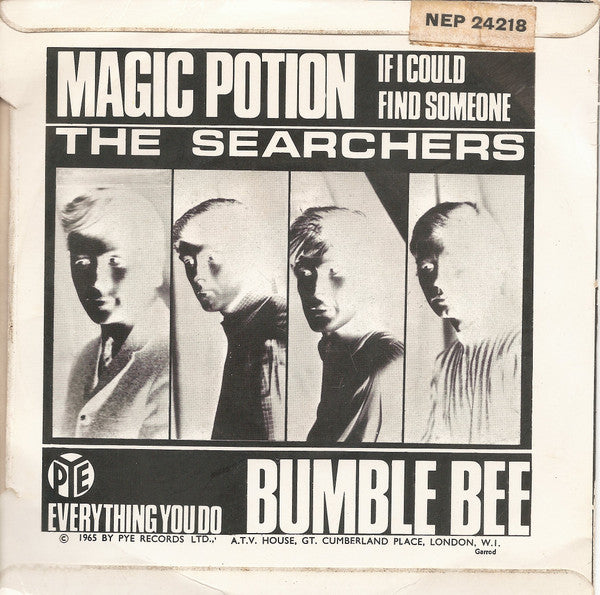 SEARCHERS (サーチャーズ) - Bumble Bee (UK オリジナル「フラットセンター」7"EP/両面コーティング折り返ジャケ)