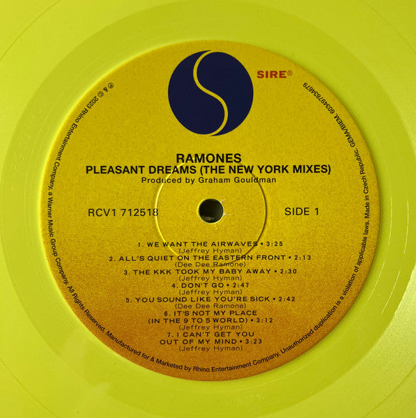 RAMONES (ラモーンズ) - Pleasant Dreams : The New York Mixes (US RSD 2023 限定7,500枚 LP/New) 未収録セッションを含む新装ジャケ!